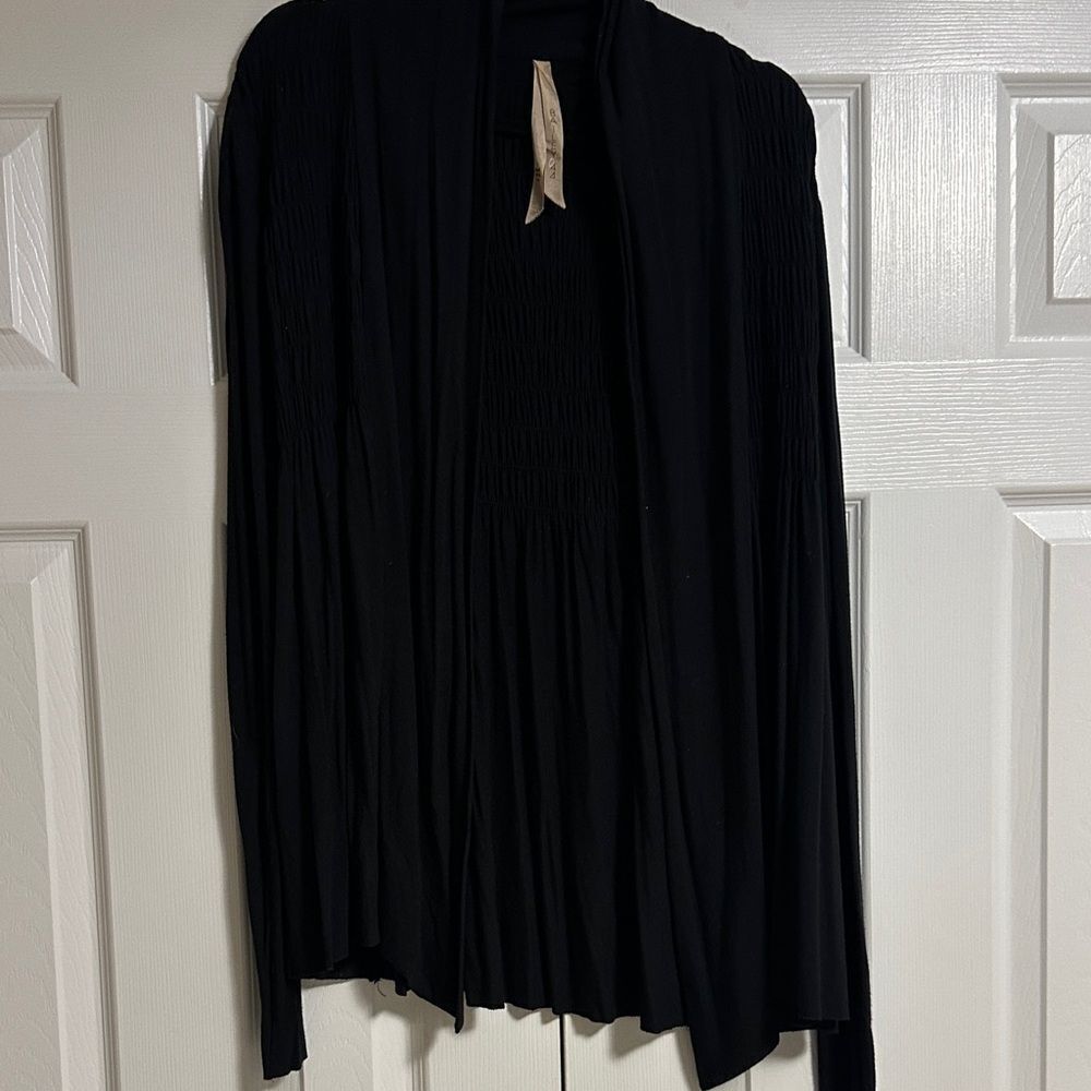 Bailey 44 Women’s Black Open Front Long Sleeve Cardigan Size S